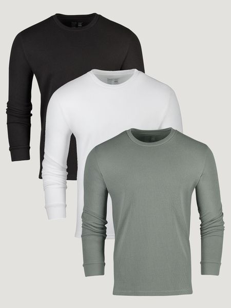 Foundation Thermal Long Sleeve Crew 3-Pack | Fresh Clean Threads